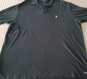 Custom Black RL Polo w/ White Pony